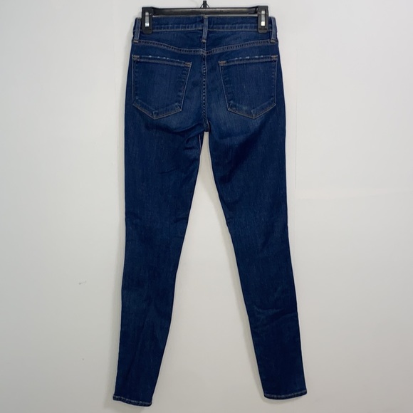 FRAME Le Skinny de Jeanne distressed stretch skinny jeans size 26 - Picture 6 of 11